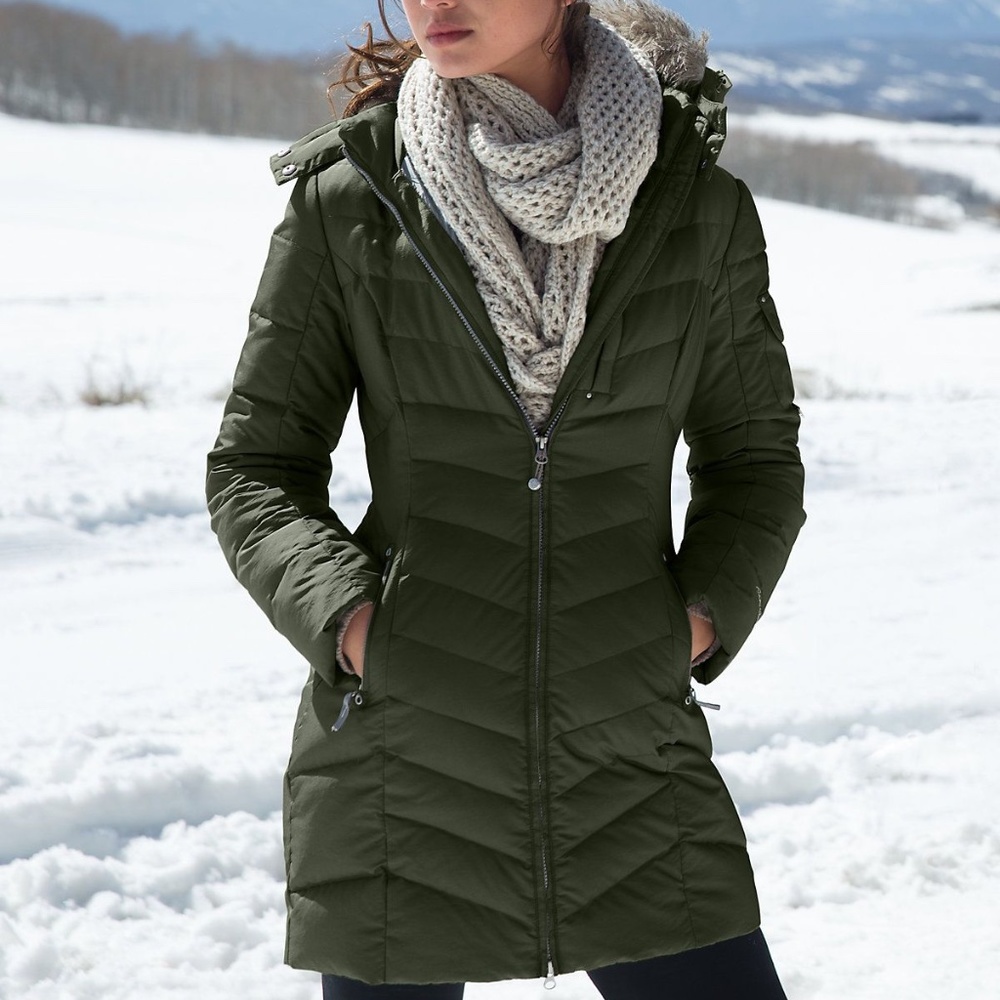 Eddie Bauer Dk Loden Green Sun Valley Down Parka